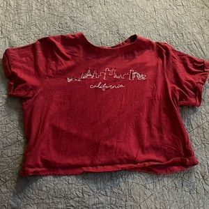 Red California City T-shirt